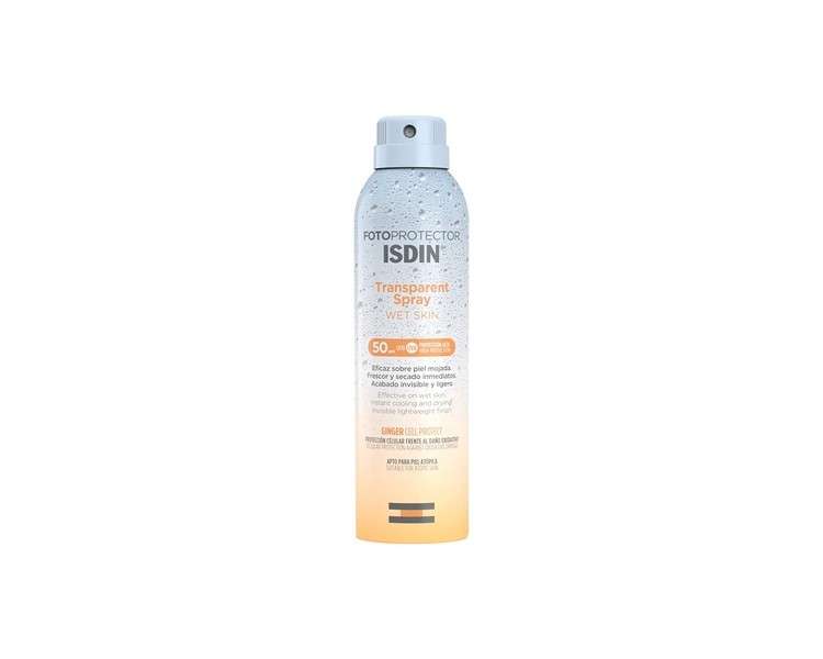 ISDIN Fotoprotector Transparent Spray Wet Skin SPF50 Body Protection 250ml