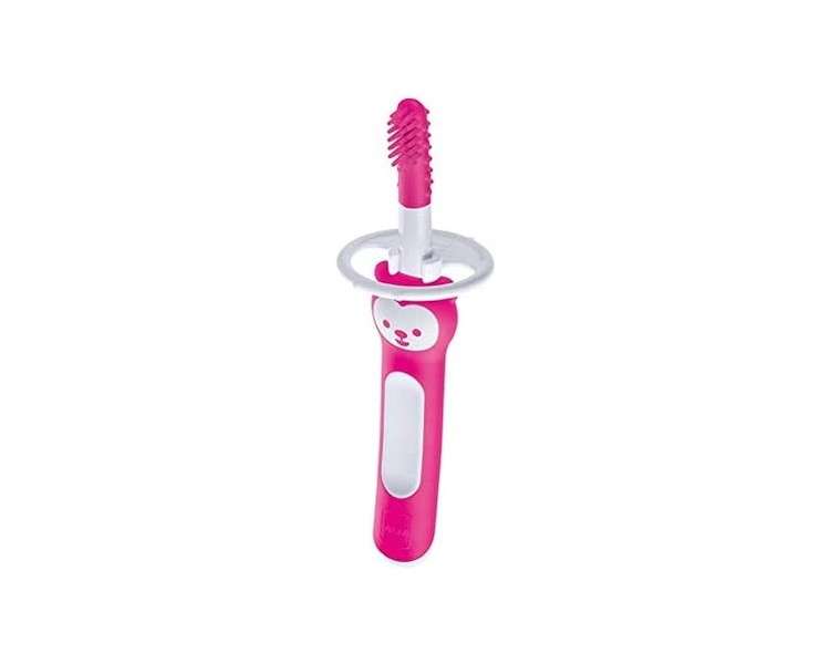 MAM Massaging Brush with Soft Bristles for 3 Months - Pink 1 Count