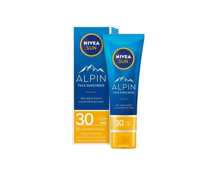 Nivea Sun Alpin Face Sun Cream SPF30 Sun Protection 50ml