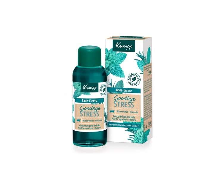 Kneipp Goodbye Stress Bath Essence with Rosemary and Water Mint Essential Oils 100ml