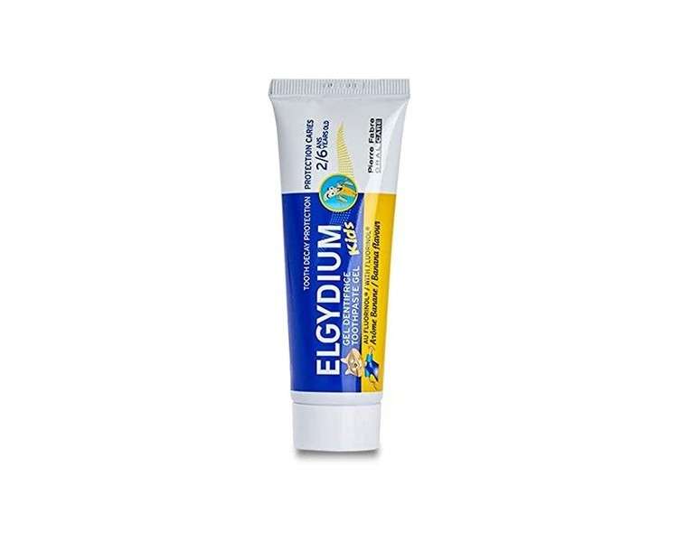 Elgydium Kids Toothpaste Gel Decay Protection 50ml - Banana Flavor