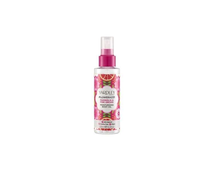 Yardley London Flowerazzi Magnolia and Pink Orchid Body Oil 125ml