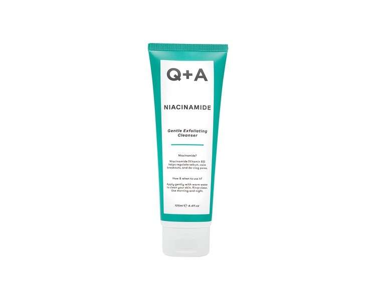 Q+A Niacinamide Gentle Exfoliating Cleanser with Inulin and Fructose 125ml