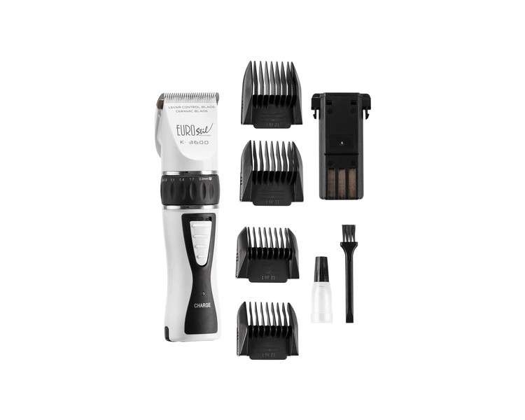 Eurostil Hair Clipper Set with 4 Attachments and Titanium & Ceramic Blades