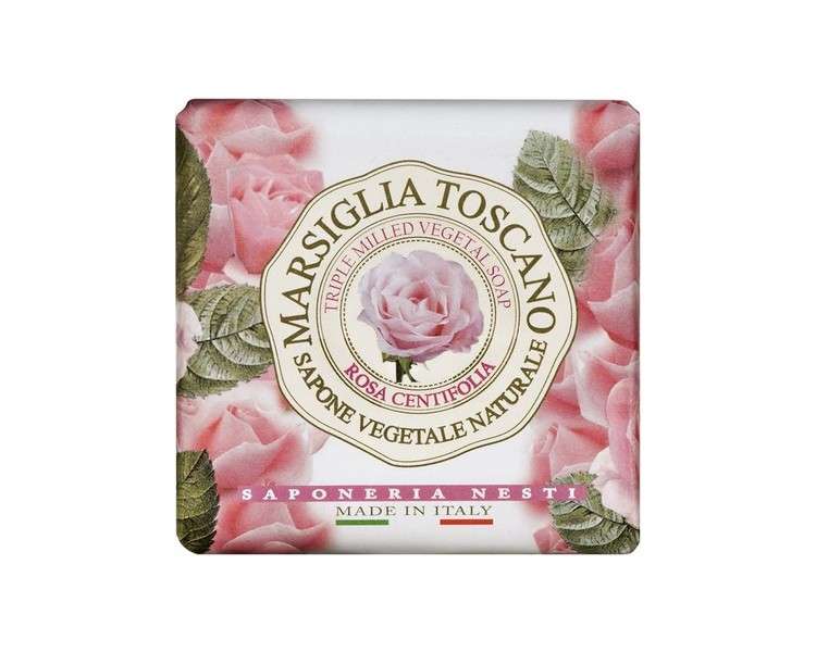 Nesti Dante Marsiglia Toscano Triple Milled Vegetal Soap Rosa Centifolia 7oz