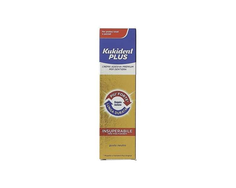 Kukident Double Action Denture Adhesive Cream 40g