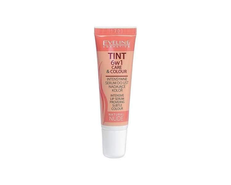 EVELINE Tint 6in1 Care & Colour Intensive Lip Balm Serum Subtle Colour Natural Nude