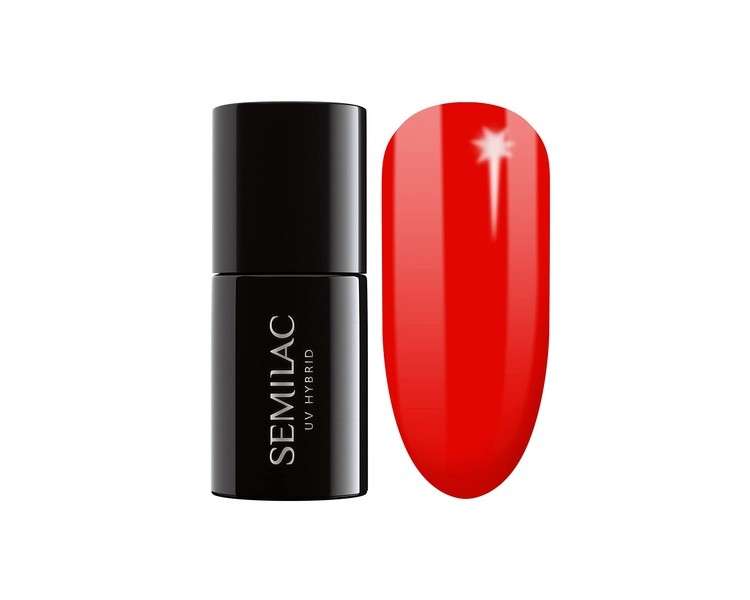 Semilac UV Neon Nail Polish 317 Neon Red 7ml