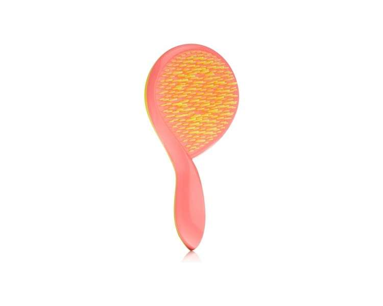 Michel Mercier Ultimate Girlie Detangling Brush for Fine Hair Pink Handle Yellow Bristles