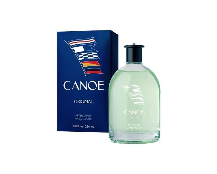 CANOE Aftershave Splash for Men by DANA Geranium 8 Fl Oz