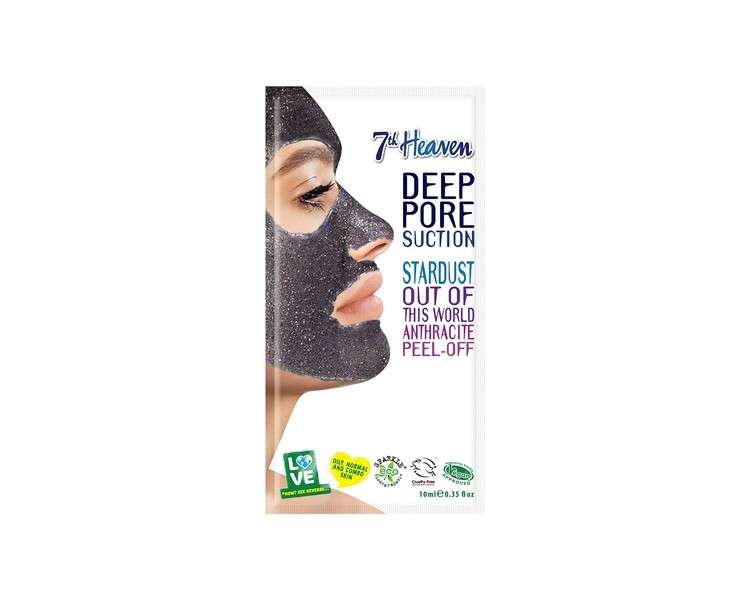 StarDust Anthracite Peel-Off Charcoal Black Clay Mask by 7th Heaven 10ml