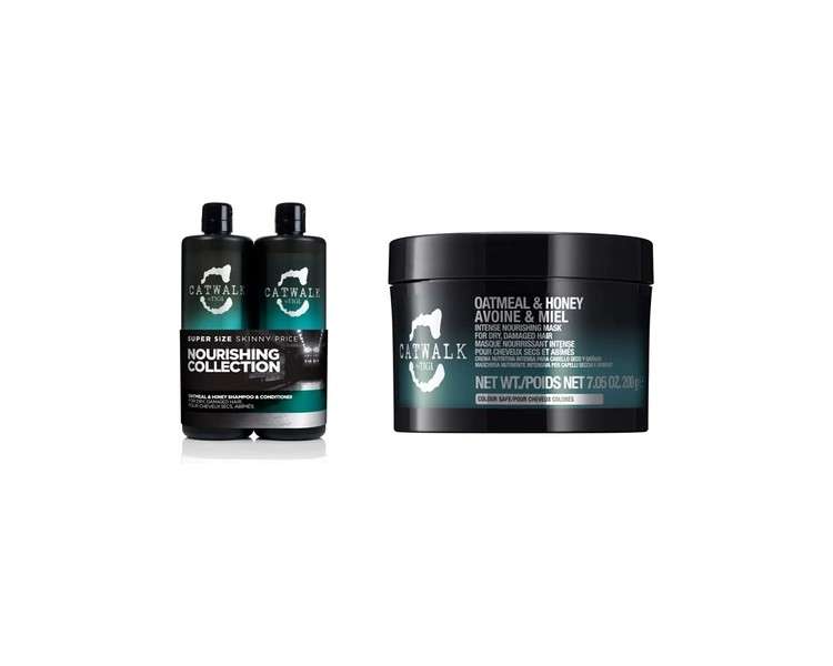 Catwalk By Tigi Oatmeal & Honey Bundle With Shampoo, Conditioner And Hair Mask