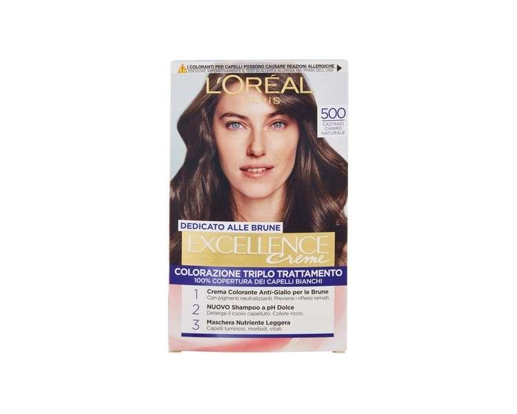 L`Oréal Paris Excellence Dedicated to Brunettes 500 Natural Light Brown