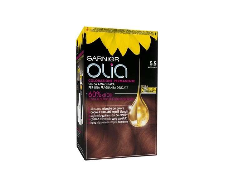 Garnier Olia 5.5 Mahogany Permanent Hair Color and Dye
