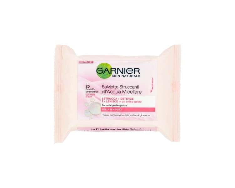 Garnier Micellar Water Cleansing Wipes for Sensitive Skin