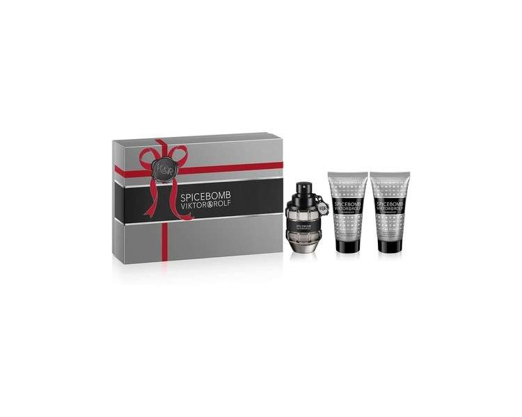 Viktor & Rolf Spicebomb Eau De Toilette 50ml Gift Set 2021 Containts 50ml Edt