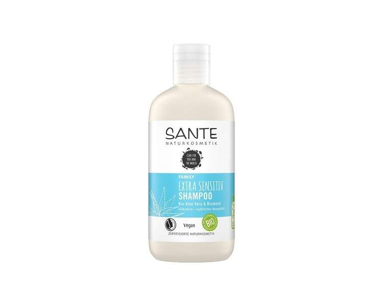 SANTE Naturkosmetik Extra Sensitive Shampoo Organic Aloe Vera & Bisabolol 250ml