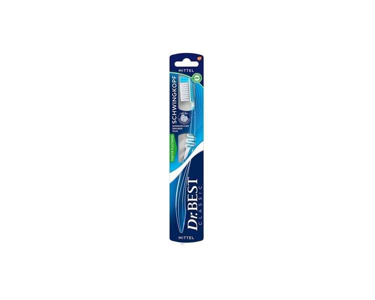 Dr. BEST Swing Head Toothbrush Medium for Cleaning Hard-to-Reach Areas