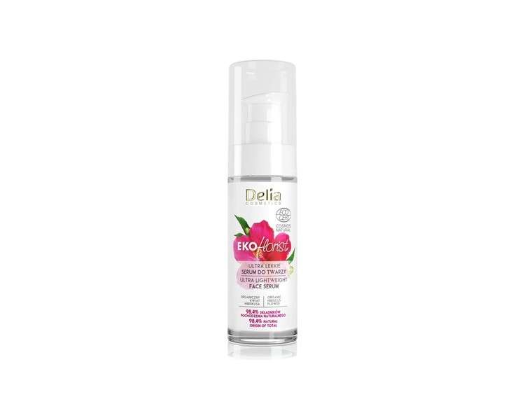 Delia Cosmetics EKOflorist Ultra Light Serum with Hyaluronic Acid and Hibiscus Extract 30ml