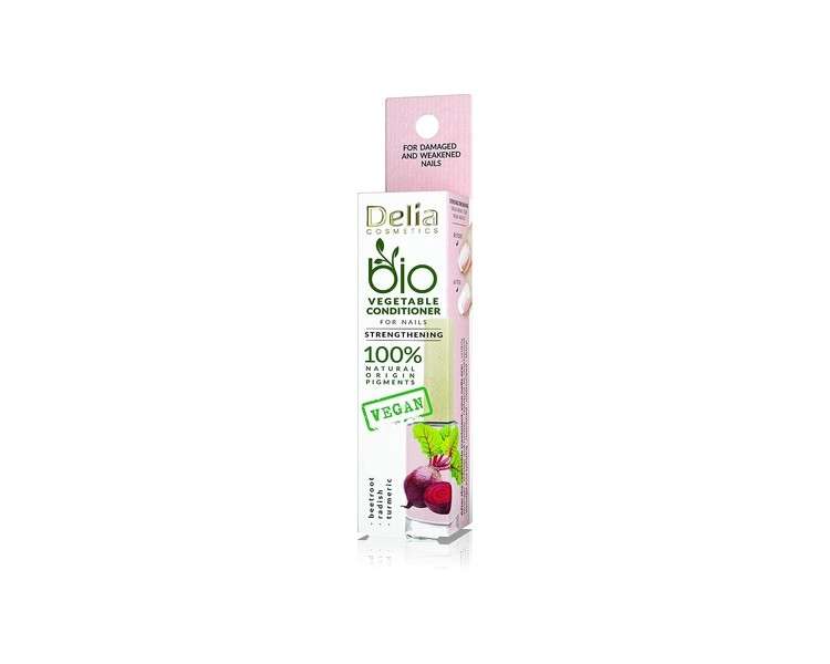 Delia Cosmetics Bio Nail Oil Vegan Nail Conditioner 11ml Betroot