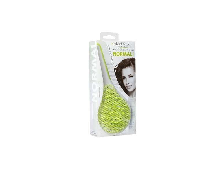 Michel Mercier Detangling Hair Brush for Normal Hair Green - Non-Slip Handle