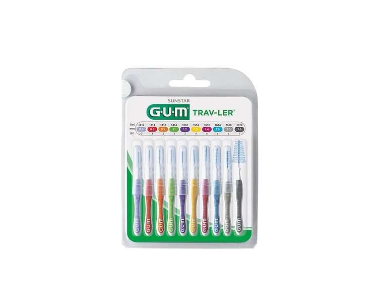 GUM TRAV-LER Broom 10 Pieces