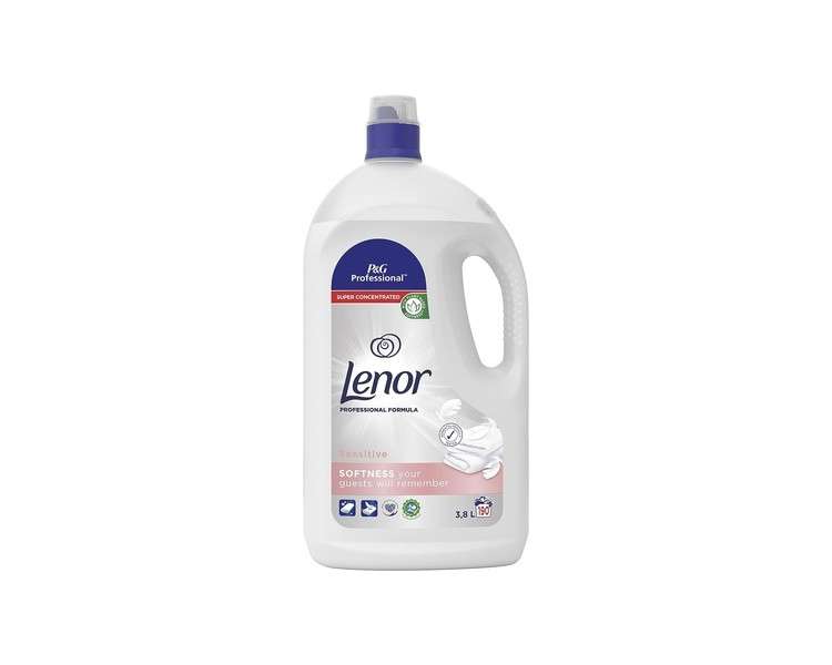 Lenor Professional Sensitive Fabric Softener 190 Washes 3800ml