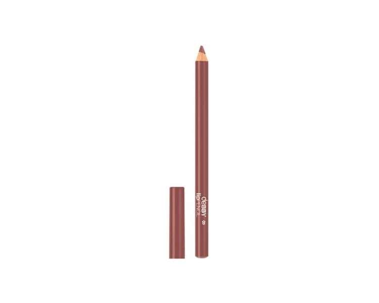 DEBBY Long Lasting Lip Pencil 08 Makeup and Cosmetic