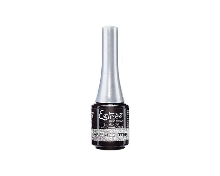 ESTROSA Semi-Permanent Nail Polish 7501 7ml Silver Glitter Makeup