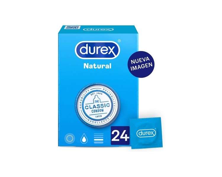 Durex Natural UDS Transparent Condoms 24 Condoms