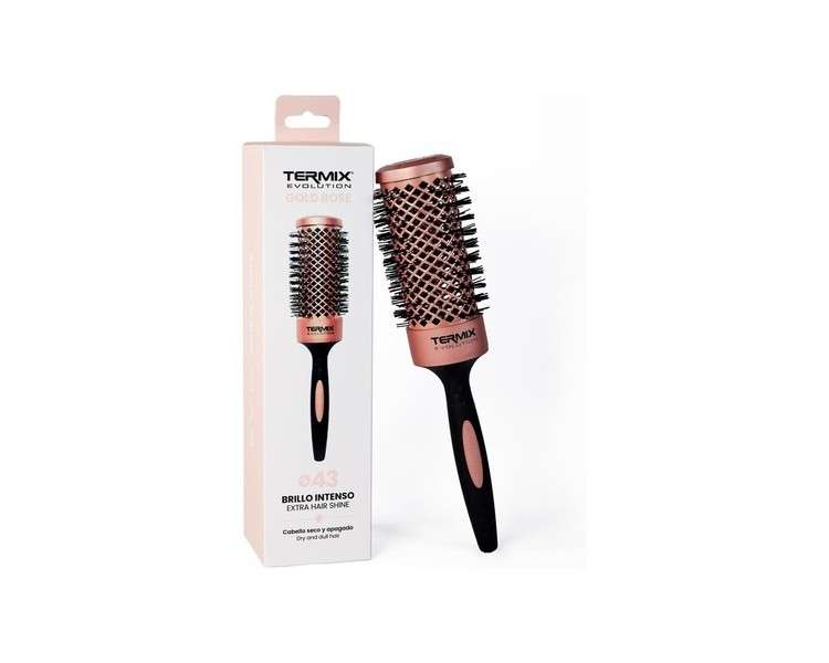 Professional Round Hair Brush Termix Evolution Gold Rose 43cm