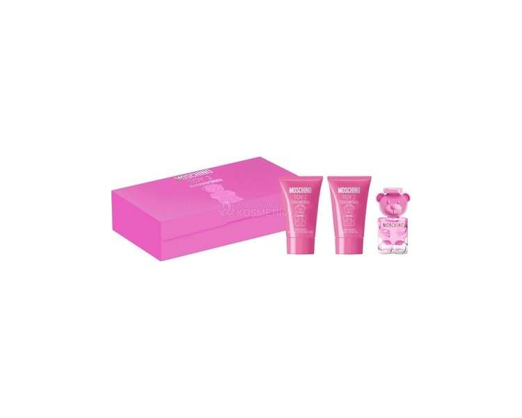 Moschino Toy 2 Bubble Gum Gift Set 5ml EDT 25ml Body Lotion 25ml Shower Gel
