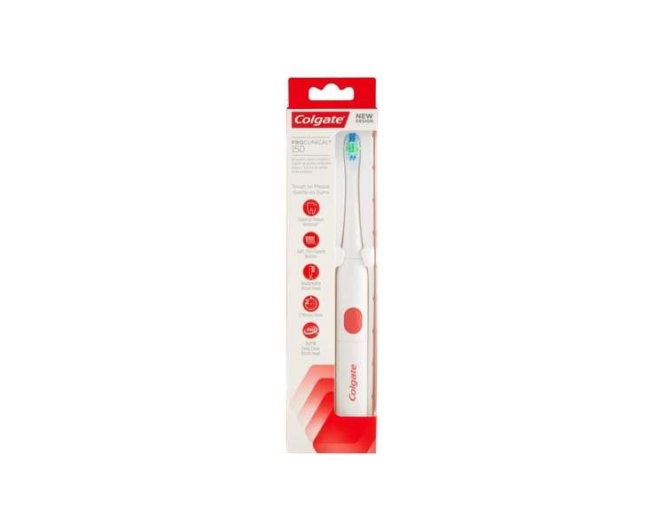 Colgate Pro Clinical 150 Battery Operated Toothbrush Electric Toothbrush for Effective and Gentle Cleaning