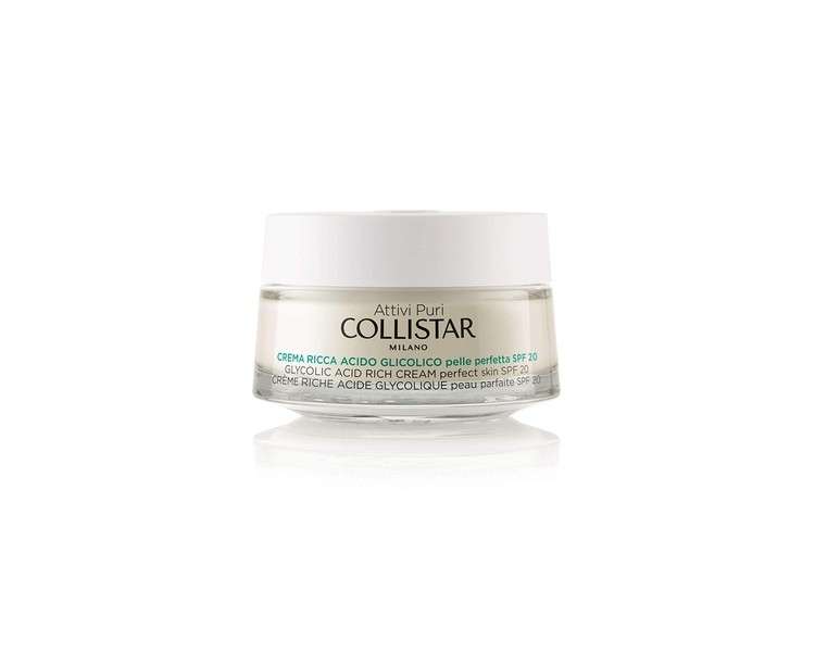 Collistar Pure Actives Glycolic Acid Rich Cream Perfect Skin 50ml