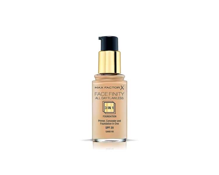 Max Factor Flawless Facefinity All Day 3 in 1 Foundation SPF 20g Sand 60 30ml