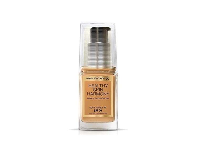 Max Factor Healthy Skin Harmony Foundation SPF 20 77 Soft Honey 30ml