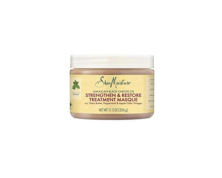 SheaMoisture Jamaican Black Castor Oil Treatment Masque for Dry Hair Paraben Free Hair Mask 11.5oz