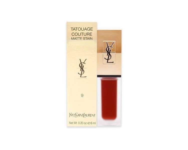 YSL Tatouage Couture Matte Red Lip Stain 9 Grenat No Rules 6ml