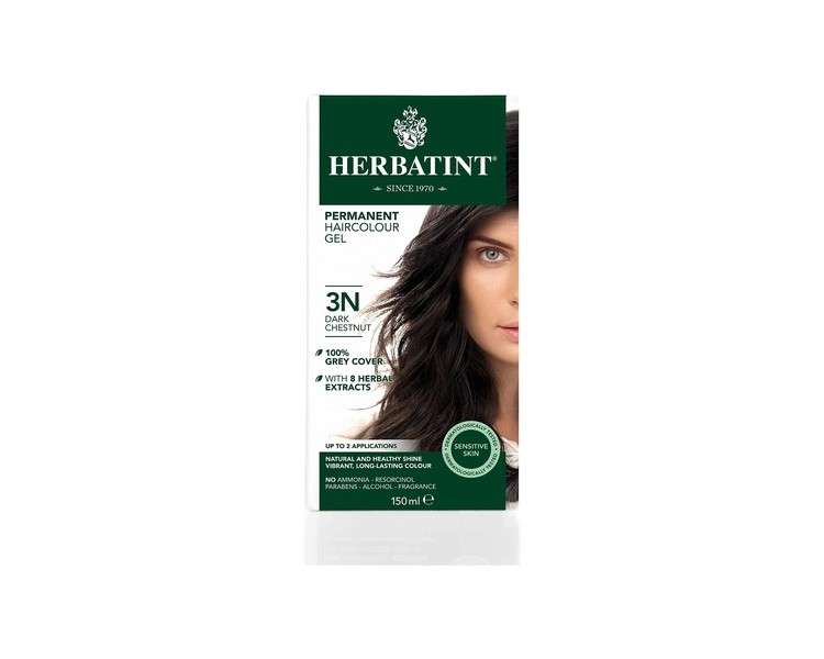 Herbatint Natural Hair Colour Dark Chestnut 150ml