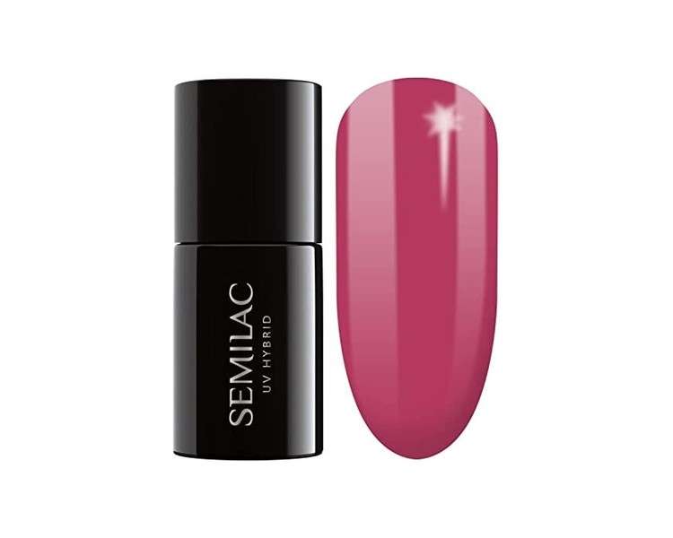 Semilac 065 UV Hybrid Nail Polish Wild Strawberry 7ml
