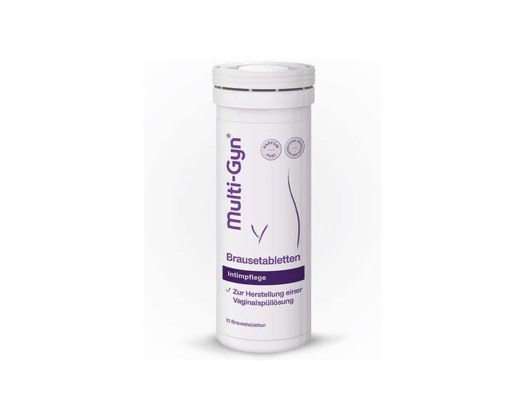 Multi-Gyn Effervescent Tablets for Gentle and Optimal Vaginal Hygiene 10 Tablets