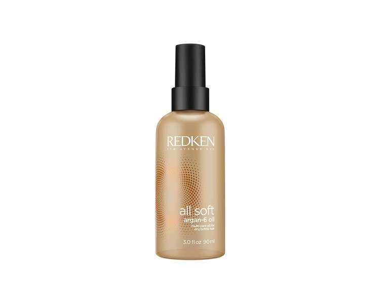 Redken All Soft Argan-6 Oil Multi-Care Oil for Dry/Brittle Hair 90ml 3.0 fl.oz.