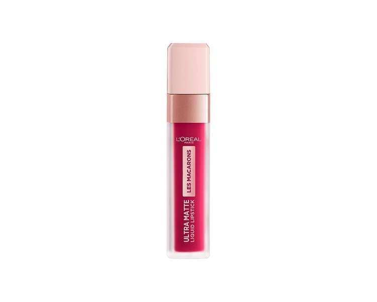 L'Oreal Paris Les Macarons 838 Berry Cherie Matte Permanent Raspberry Lipstick 31g