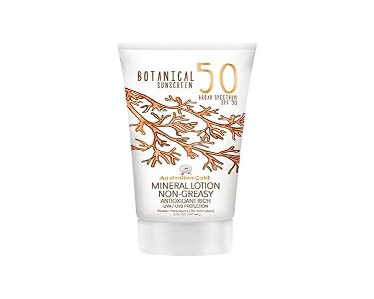 Australian Gold Botanical Mineral Lotion SPF 50 Sunscreen 147ml