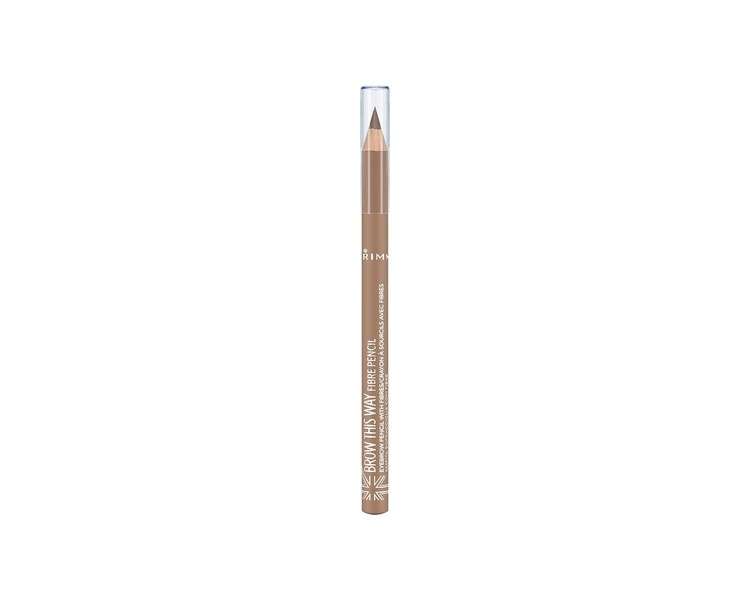 Rimmel London Brow This Way Fibre Pencil Softly Defines and Thickens Eyebrows Light 1.1g