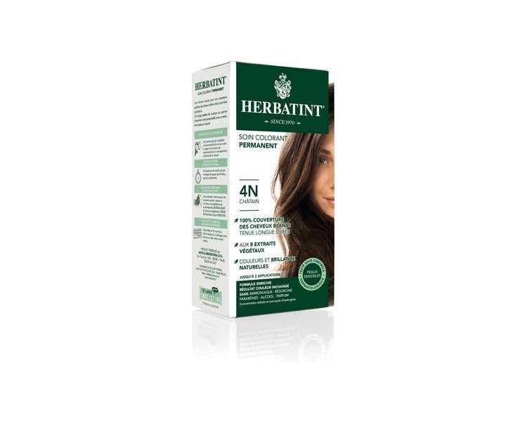 Herbatint Permanent Dye Care of 5 Plant Extracts 150ml - Chestnut