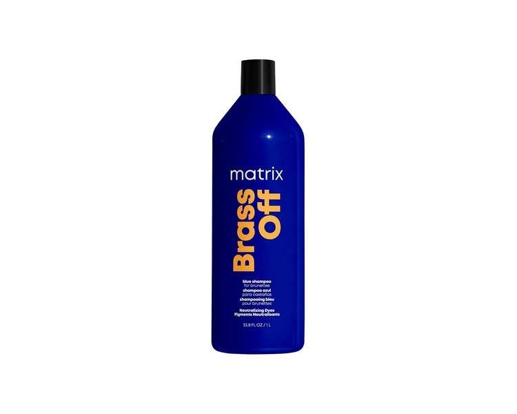 Matrix Brass Off Blue Toning Shampoo to Correct Orange Undertones on Lightened Hair 1000ml