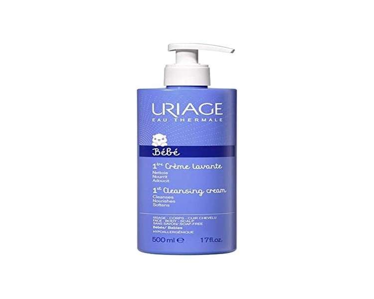 Uriage 1st Cleansing Cream for Face Body Scalp 500ml