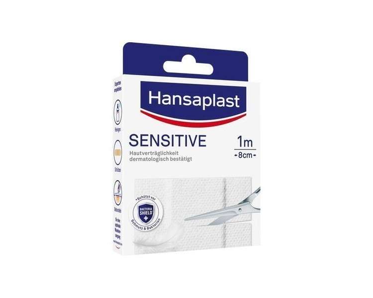 Hansaplast Sensitive Hypoallergenic Plaster 8cm x 1m