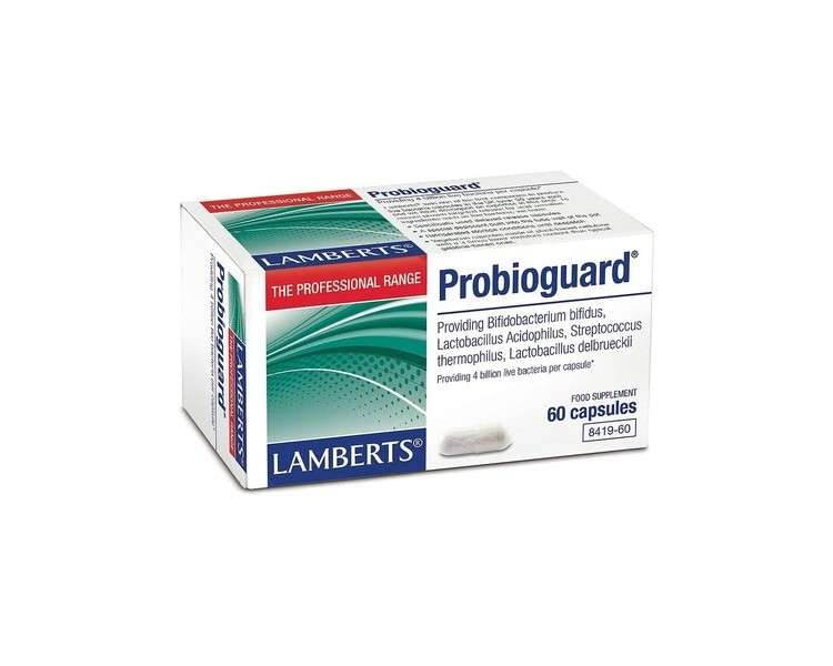 Lamberts Healthcare Ltd. Probioguard Travel-Friendly Microorganisms 60 Capsules